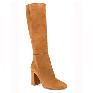 Steve Madden Ninny Boots Camel Suede Size 8.5